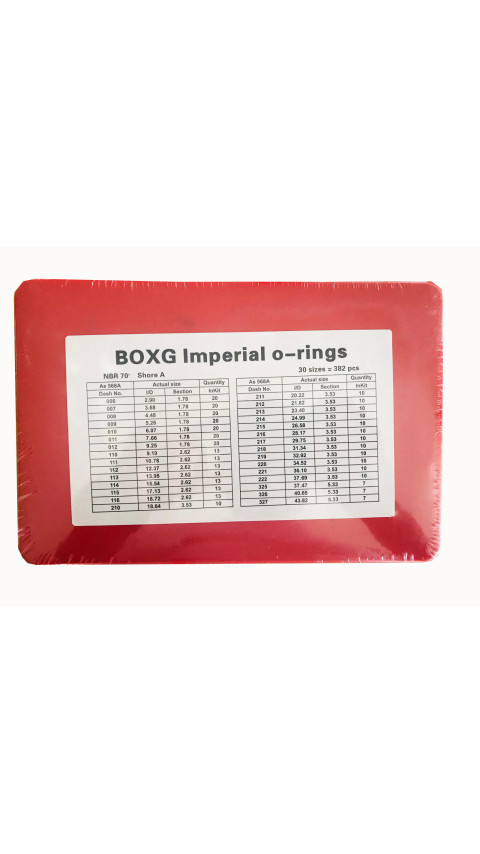 BOX-G 70 SHORE O-RİNG KİTİ ( İNÇ ) KIRMIZI