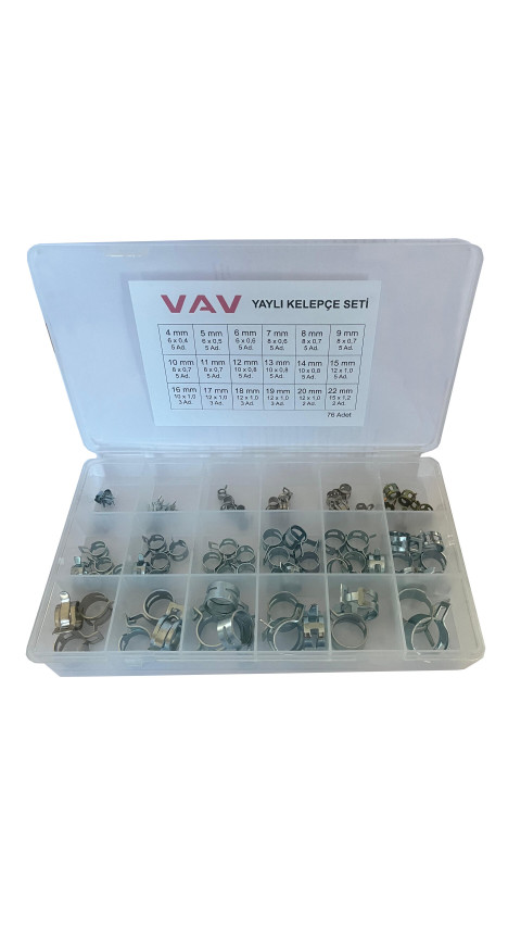 YAYLI KELEPÇE SETİ ( 76ADET )