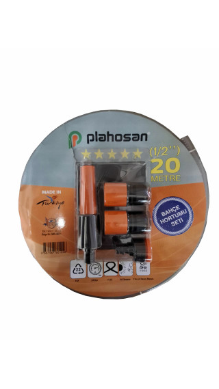 1/2" 20 METRE SÜPER ELASTİK BAHÇE HORTUM SETİ