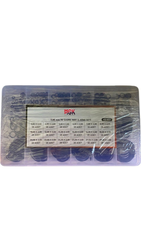 WABEL 2.00 MM 70 Shore NBR Oring Seti (410 Adet)