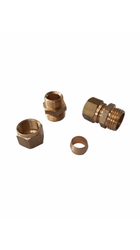 1/4 X 4 MM TEK YÜKSÜKLÜ NİPEL (PİRİNÇ)