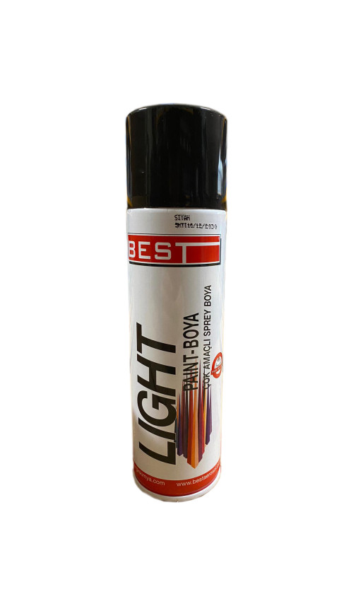 BEST LİGHT SPREY BOYA  250 ML (SİYAH)