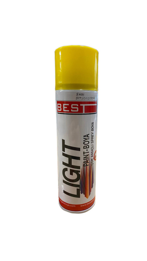 BEST LİGHT SPREY BOYA  250 ML (SARI)
