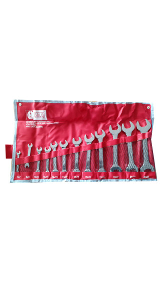 12 Lİ AÇIK AĞIZ ANAHTAR SETİ 6X7 İLE 30X32"SOLİD"