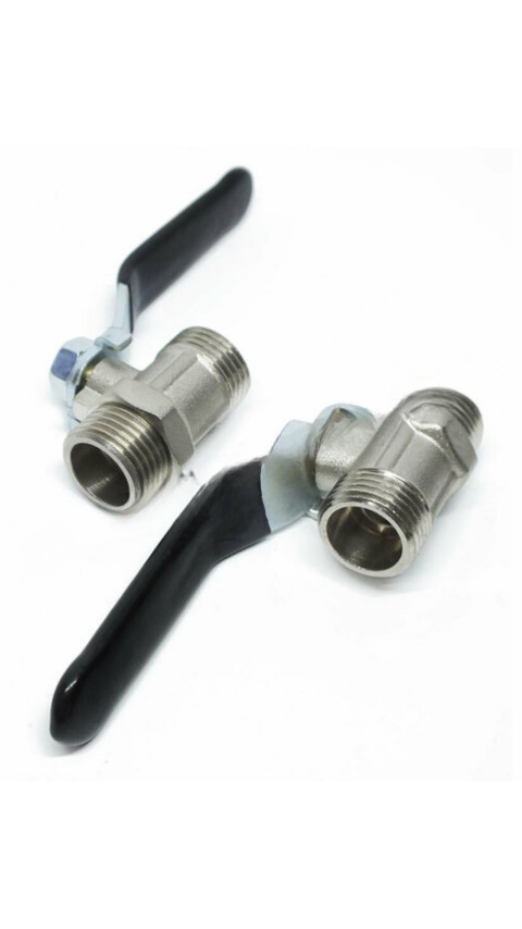 3/8" ERKEK-1/2" ERKEK MİNİ KURESEL VANA PİRİNÇ