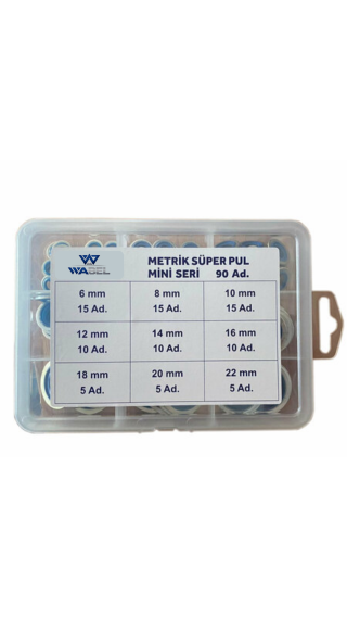 MİNİ METRİK ORİNGLİ SÜPER PUL SETİ 90 ADET